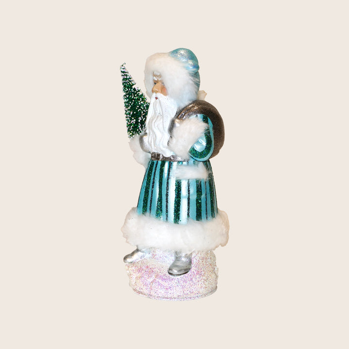 Small Beaded Striped Santa