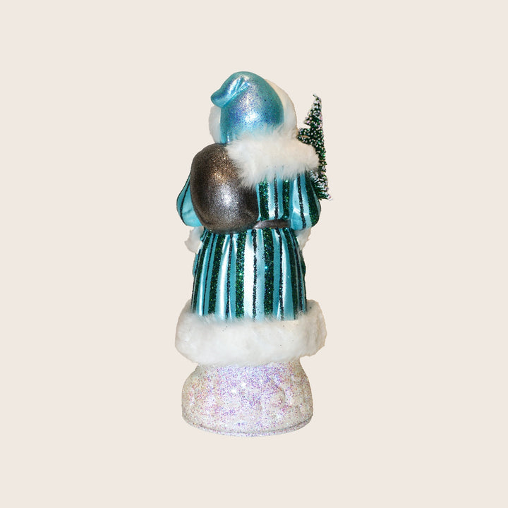 Small Beaded Striped Santa