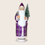 Tall Beaded Plaid Santa