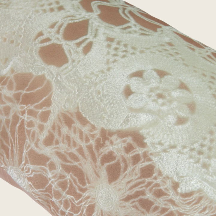 Lace Collage Silk Velvet Pillow