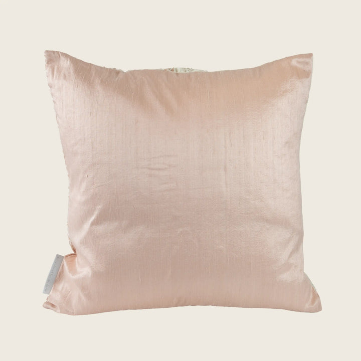Lace Collage Silk Velvet Pillow