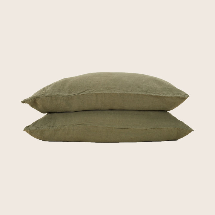 Simple Linen Pillowcase Pair