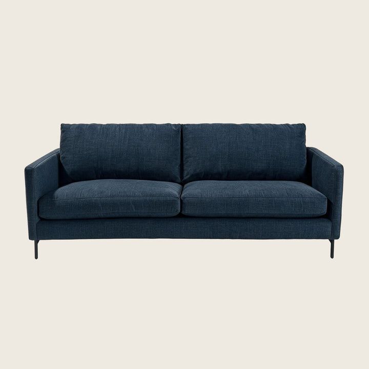 Hannah Two-Seat Sofa, Black Leg
