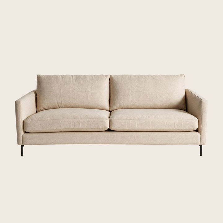 Hannah Two-Seat Sofa, Black Leg