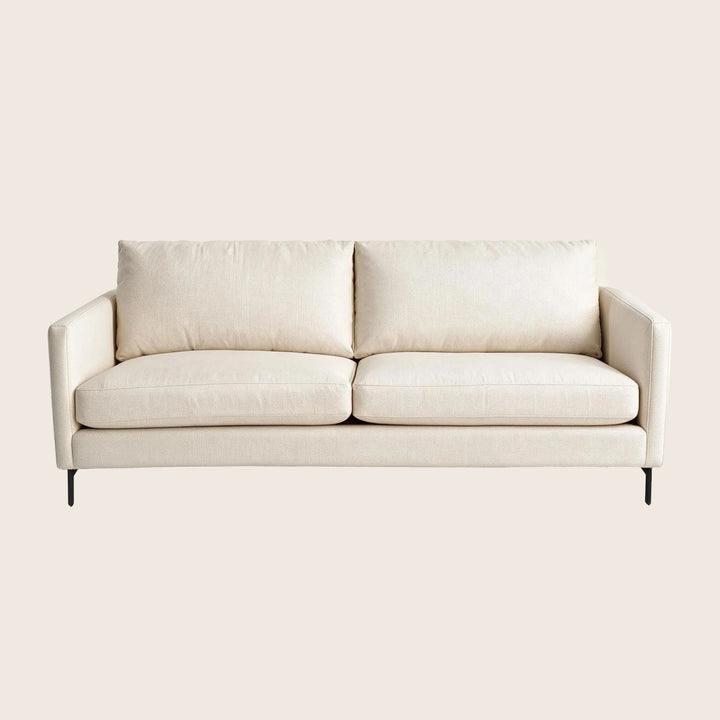Hannah Two-Seat Sofa, Black Leg