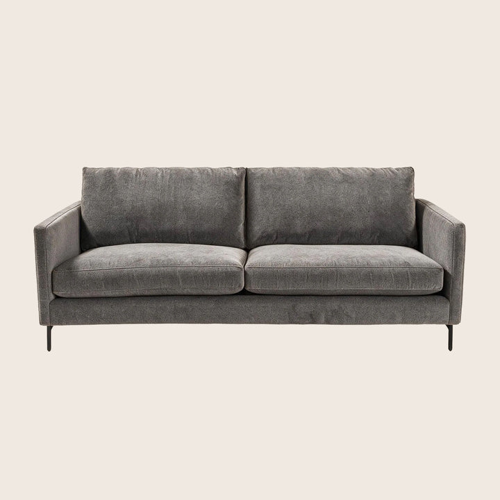 Hannah Two-Seat Sofa, Black Leg