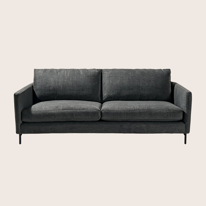 Hannah Two-Seat Sofa, Black Leg