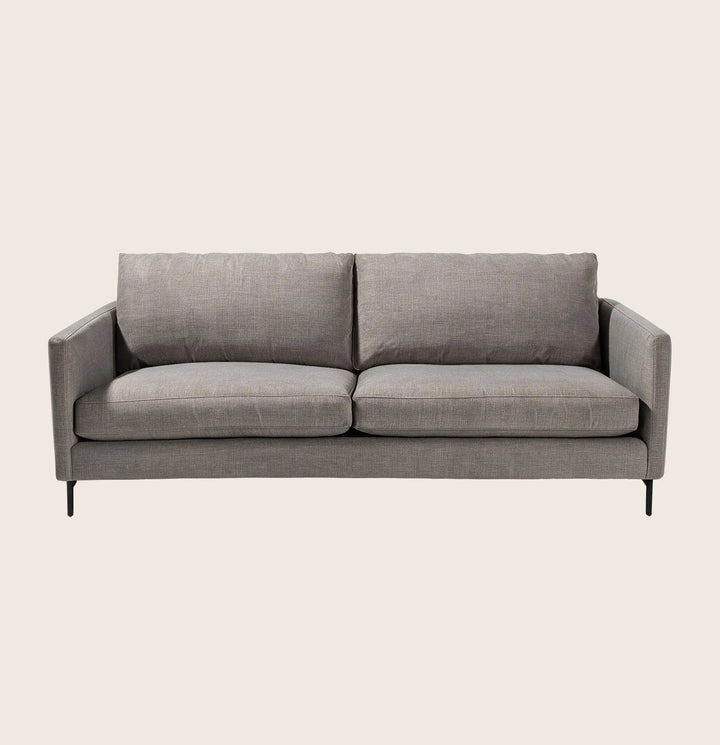 Hannah Two-Seat Sofa, Black Leg