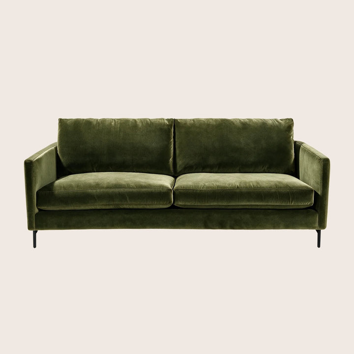 Hannah Two-Seat Sofa, Black Leg