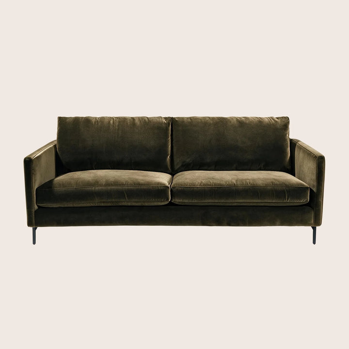 Hannah Two-Seat Sofa, Black Leg