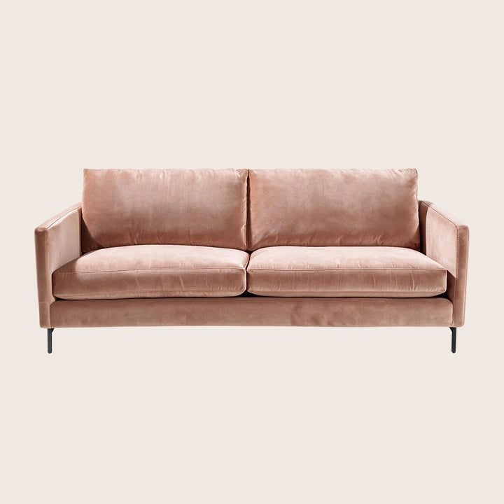 Hannah Two-Seat Sofa, Black Leg