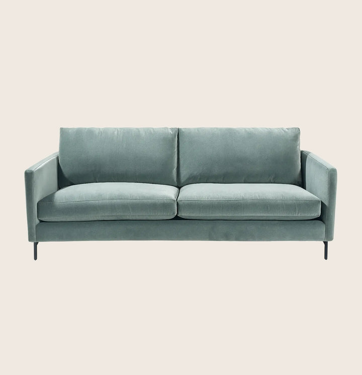 Hannah Two-Seat Sofa, Black Leg
