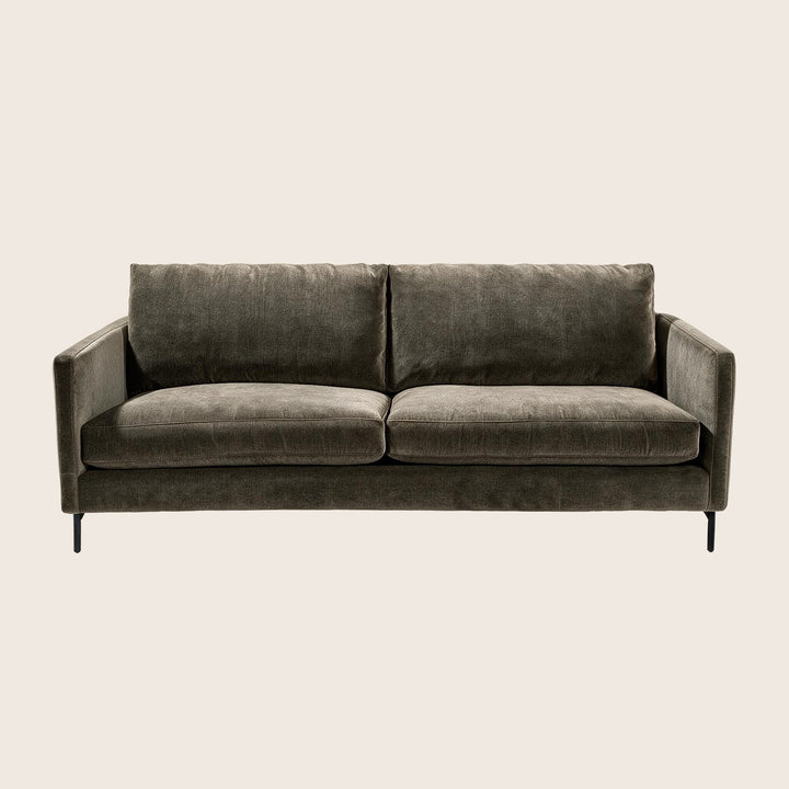 Hannah Two-Seat Sofa, Black Leg