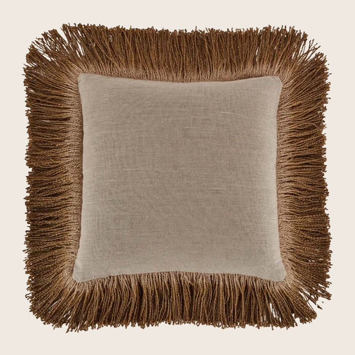 Jute Fringe Pillow