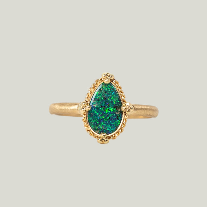 Image for One-of-a-Kind 18K Yellow Gold 1.34 ct. Pear Shaped Boulder Opal Ring