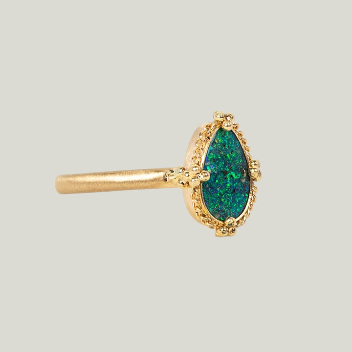 Image for One-of-a-Kind 18K Yellow Gold 1.34 ct. Pear Shaped Boulder Opal Ring