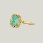 Image for One-of-a-Kind 18K Yellow Gold 2.93 cts. Rectangular Light Green Emerald Ring