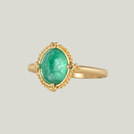 Image for One-of-a-Kind 18K Yellow Gold 2.51 cts. Oval Cut Light Green Emerald Ring