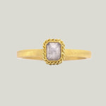 Image for One-of-a-Kind 18K Yellow Gold .51 ct. Petite Silver Diamond Ring