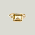 Image for Contemporary Edwardian Ring in Citrine and Diamonds