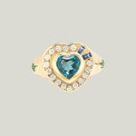 Image for The Corazon Ring with Blue Topaz