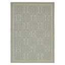 Green Swedish Inspired Flatweave Wool Rug - 8'8" x 12'1"