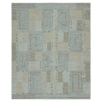 Blue Moroccan Berber Wool Rug - 8'6" x 10'1"