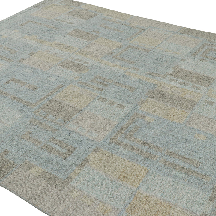Blue Moroccan Berber Wool Rug - 8'6" x 10'1"