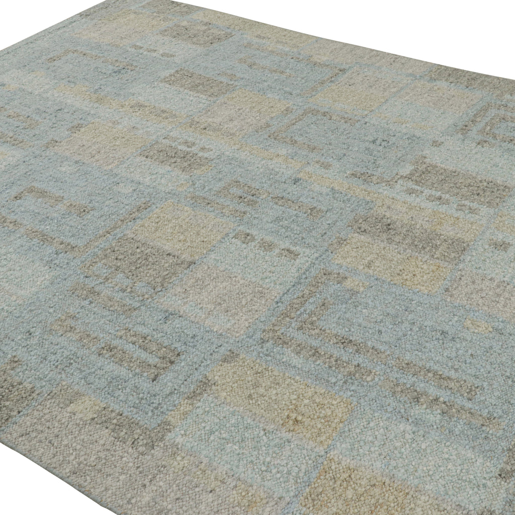 Blue Moroccan Berber Wool Rug - 8'6" x 10'1"