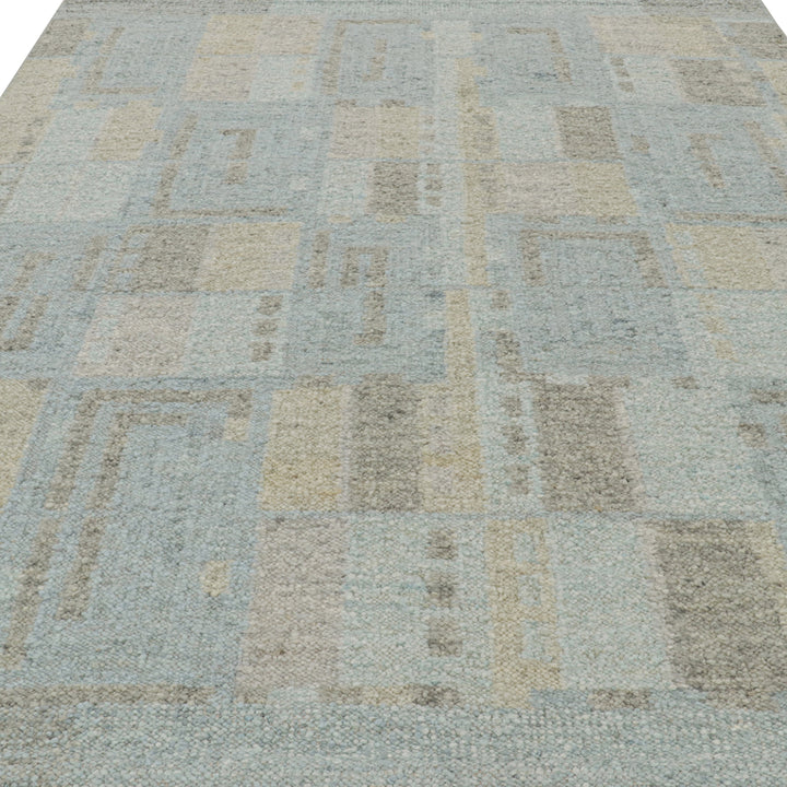 Blue Moroccan Berber Wool Rug - 8'6" x 10'1"