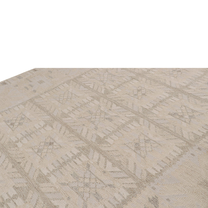Natural Swedish Inspired Flatweave Wool Rug - 9'11" x 13'11"