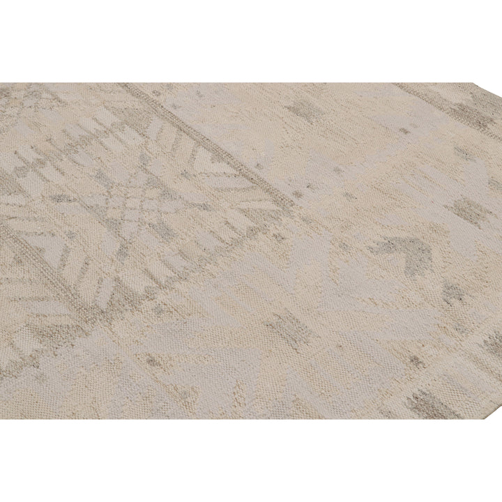 Natural Swedish Inspired Flatweave Wool Rug - 9'11" x 13'11"