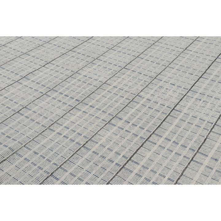 Grey Swedish Inspired Flatweave Wool Rug - 9'6" x 12'2"