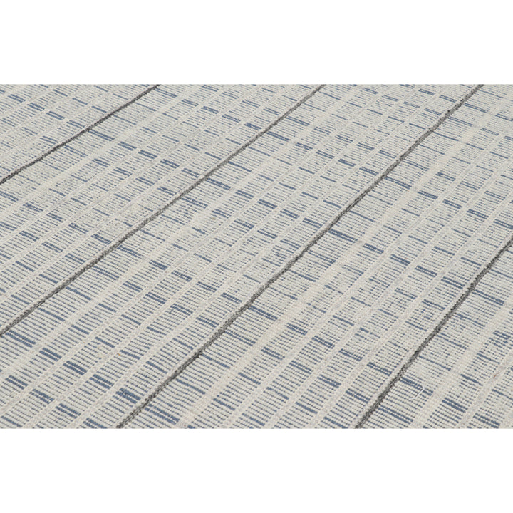 Grey Swedish Inspired Flatweave Wool Rug - 9'6" x 12'2"