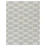 Blue Swedish Inspired Flatweave Wool Rug - 9'2" x 11'11"