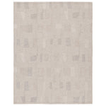 Grey Swediesh Inspired Flatweave Wool Rug - 7' x 9'1"