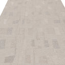 Grey Swediesh Inspired Flatweave Wool Rug - 7' x 9'1"