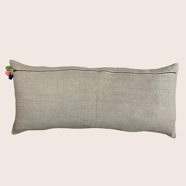 Image for Vintage Garden Patch Kantha Lumbar Pillow