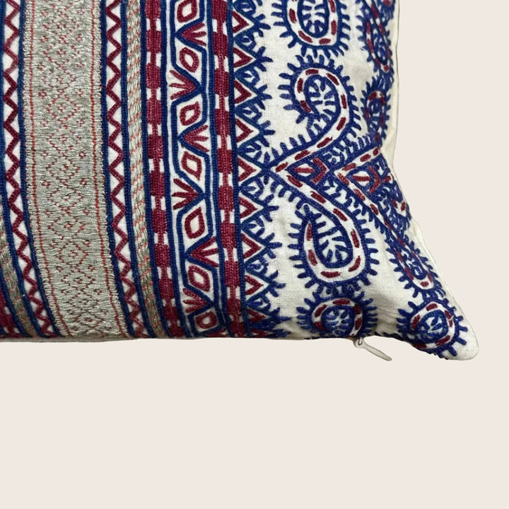 Image for Vintage Afghan Tribal Lumbar Pillow