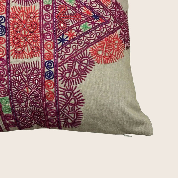 Image for Vintage Geometric Afghan Tribal Lumbar Pillow