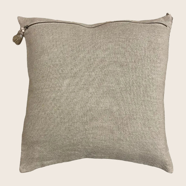Vintage Indigo Plaid Kantha Pillow