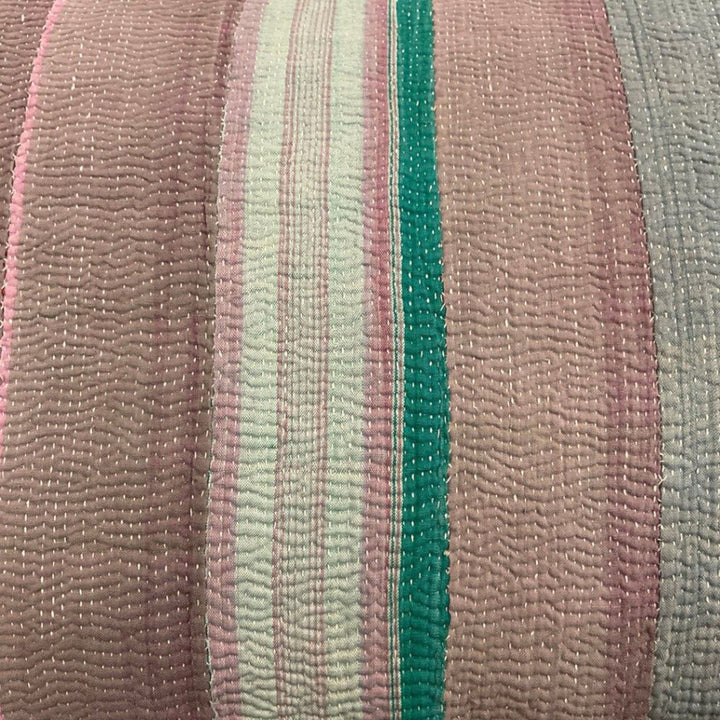 Image for Vintage Stripe Kantha Lumbar Pillow