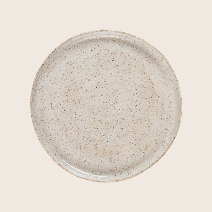 Speckled Stoneware Dinner Plate