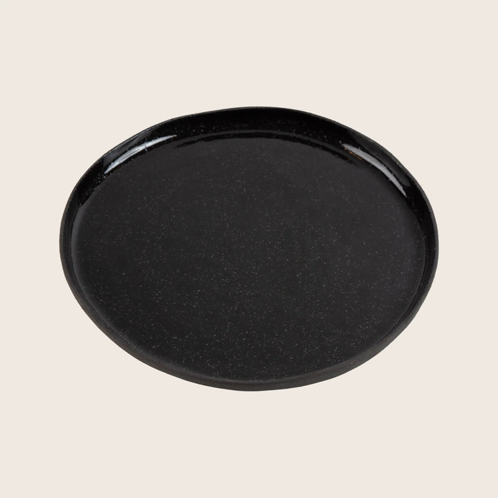 Speckled Stoneware Dinner Plate