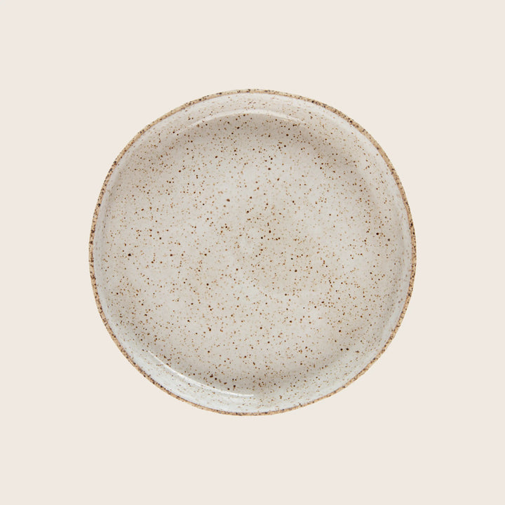 Speckled Stoneware Dessert Plate