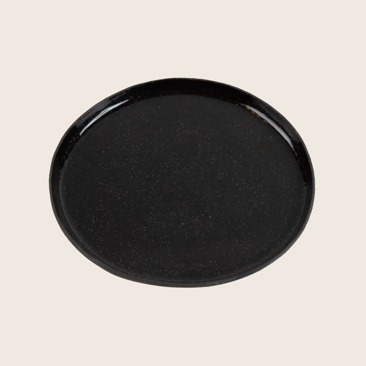 Speckled Stoneware Dessert Plate