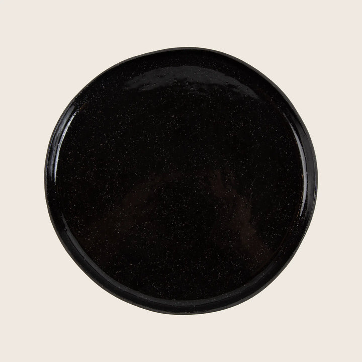 Speckled Stoneware Breakfast Plate