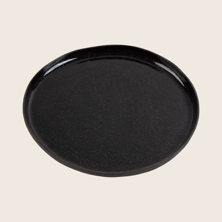 Speckled Stoneware Breakfast Plate