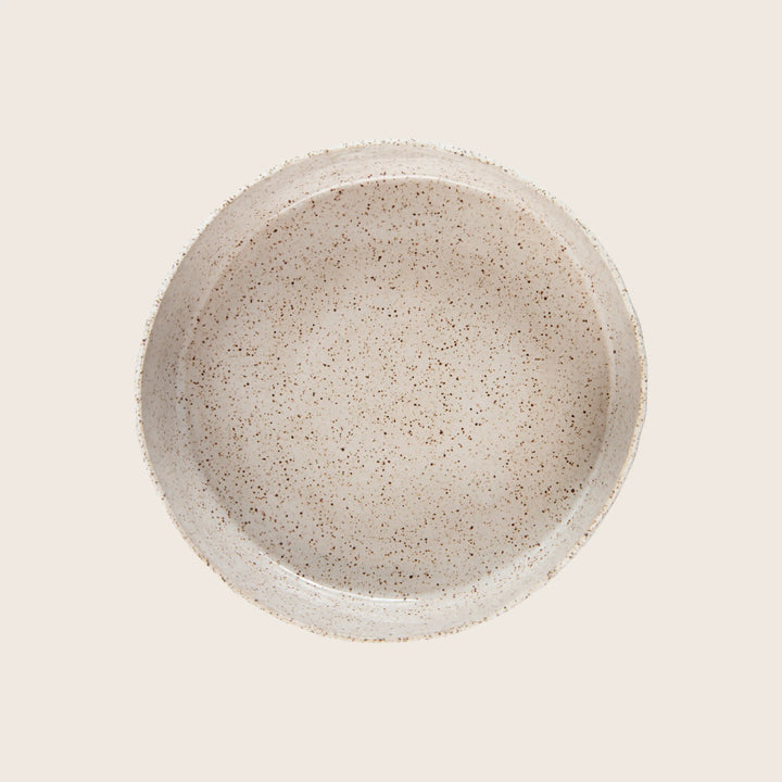 Speckled Stoneware Pasta Bowl