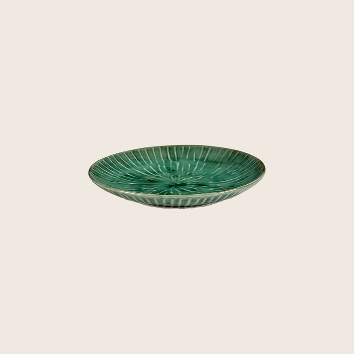 Green Verde Lanza Breakfast Plate, Set of 2